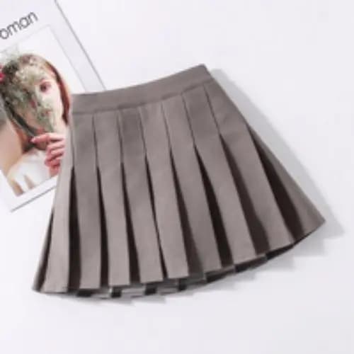 Pleated Skort Set Girls White Black