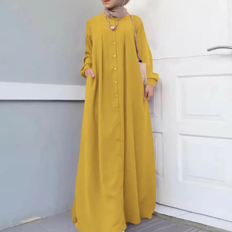 Muslim Maxi Long Sleeve Dress