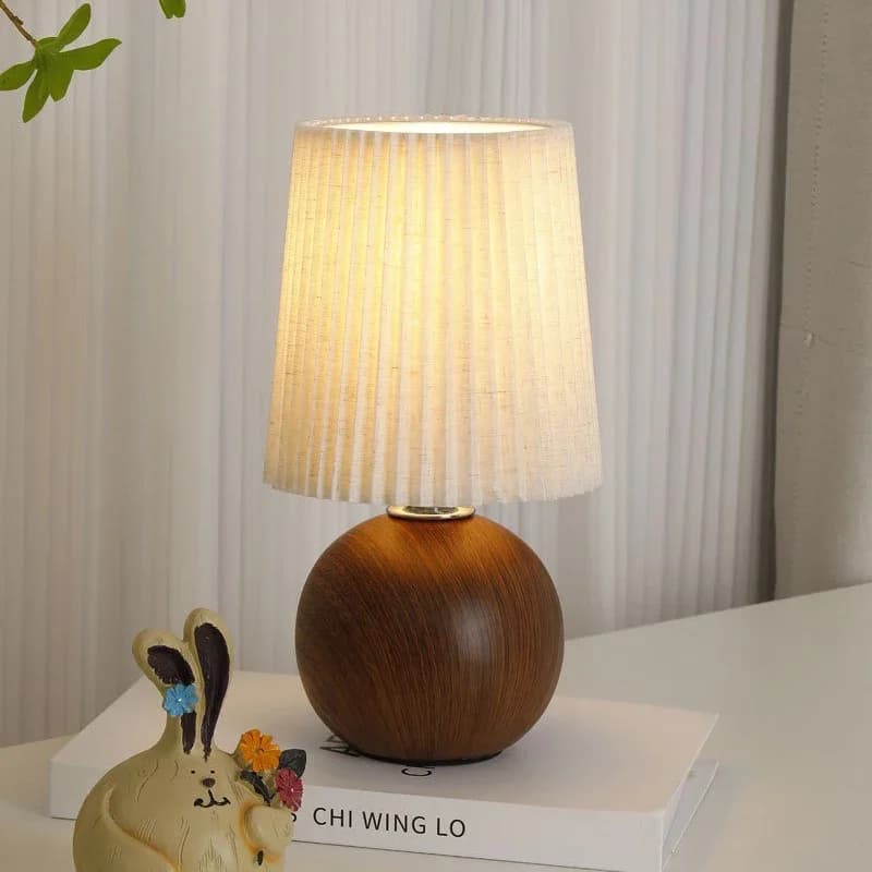 Retro LED Ceramic Table Lamp with USB Charging