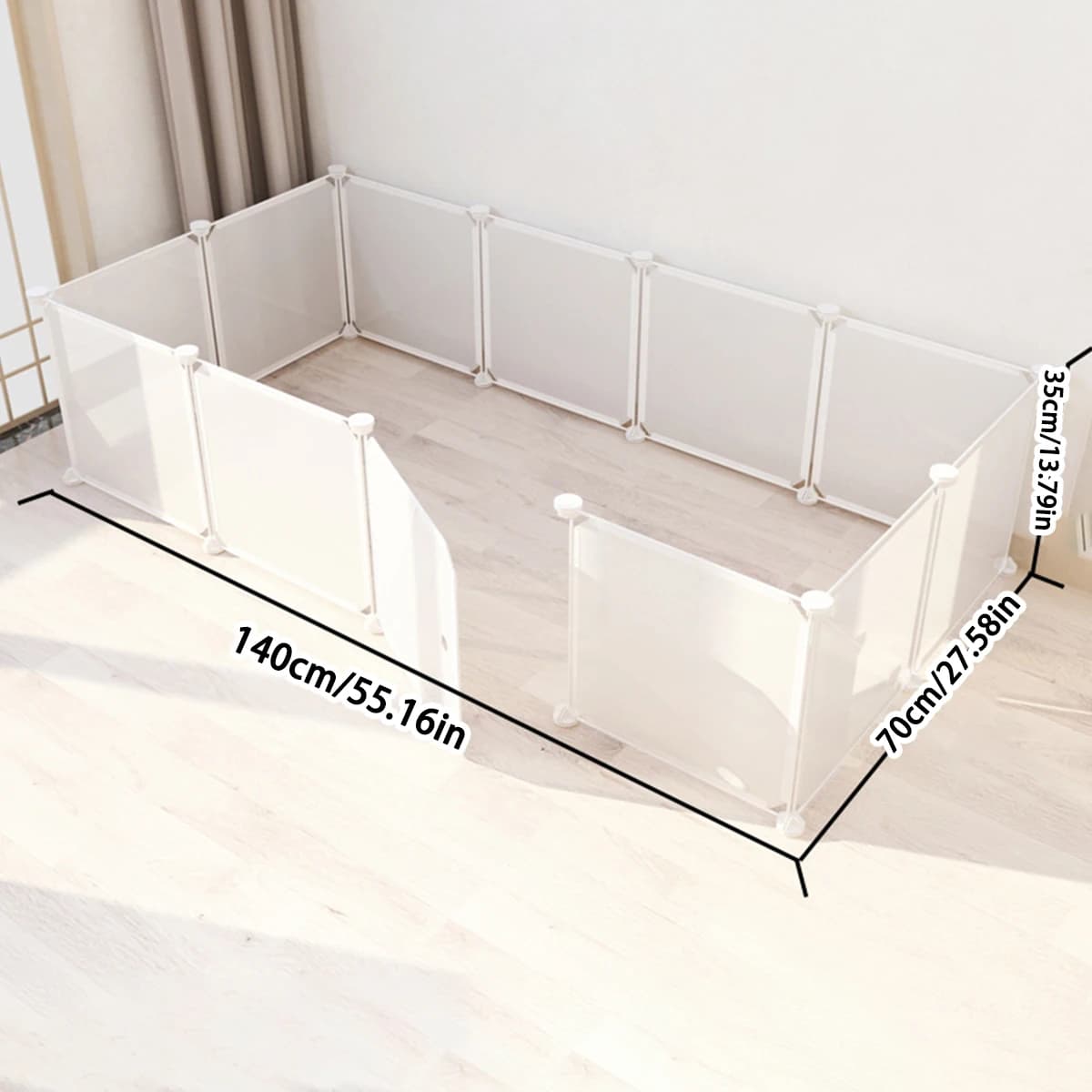 Detachable Plastic Pet Playpen for Small Animals