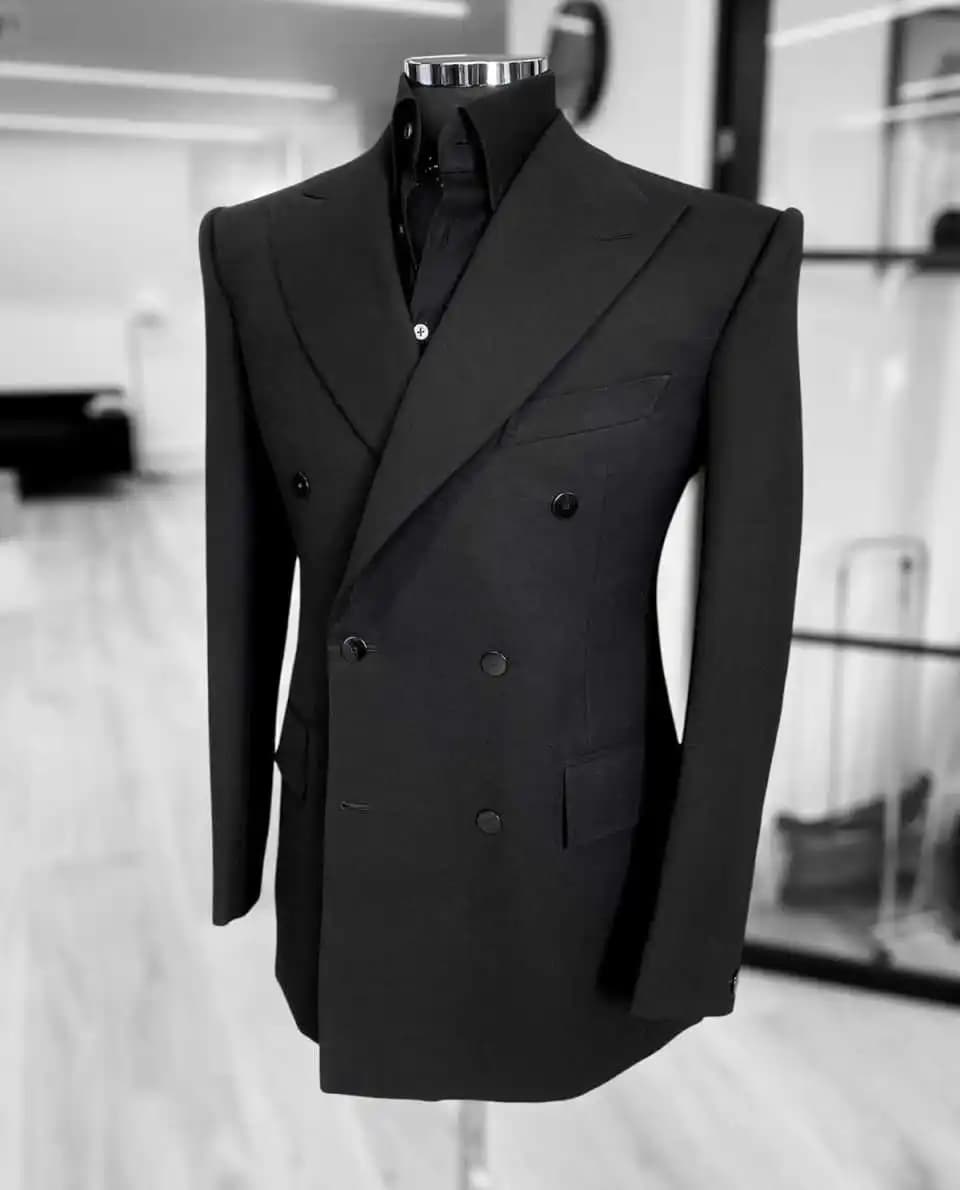 Formal Double-Breasted Tuxedo Jacket