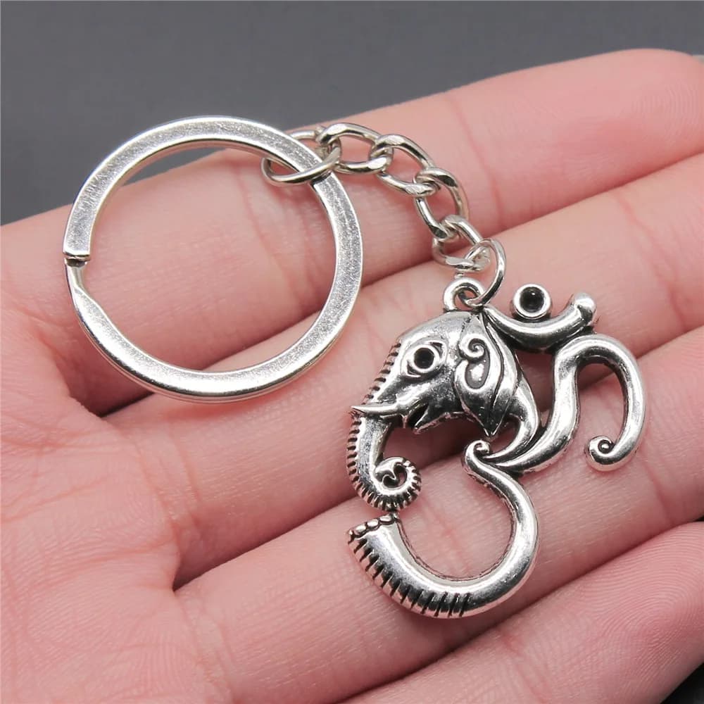 Om Symbol Yoga Keychain Pendant
