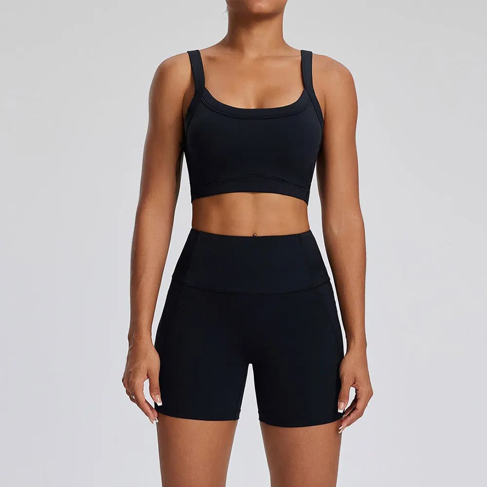 Yoga Set 2PCS Women Gym Long Sleeve Sportswear Workout Clothes Athletic Wear High Waist Bell-bottoms Fitness Bra Sports Suits