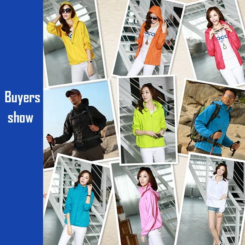 Waterproof Rain Jacket with Sun Protection