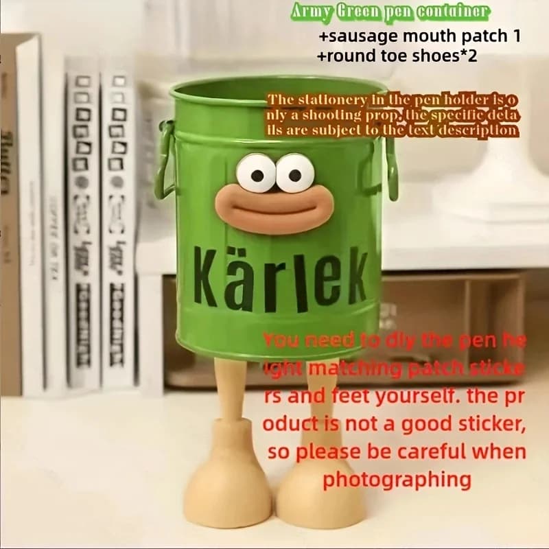 Cartoon Personality Pen Holder Bucket