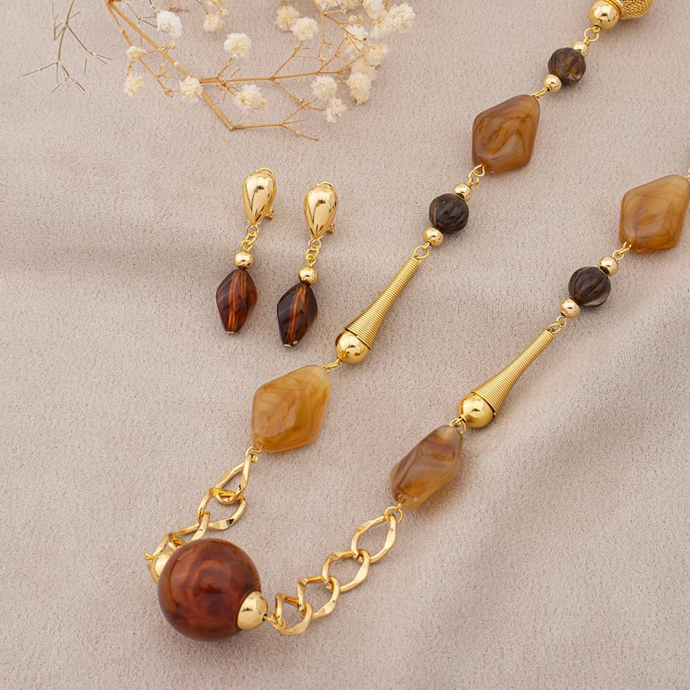 Jewelry and Accessory Sets Elegant Women's Set Brazilian Jewelry Set High Quality Agate Jewelry Gifts for Nigerian African Women