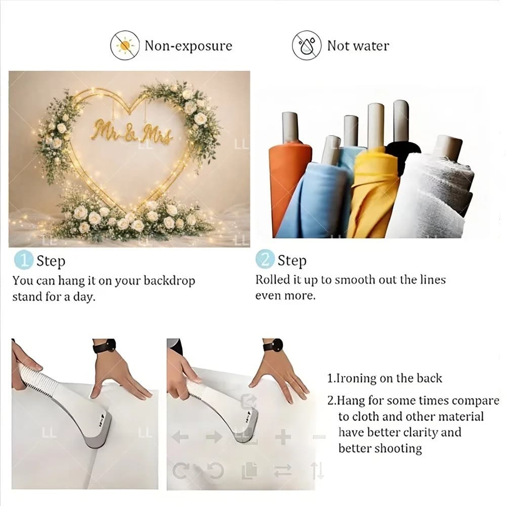 Wedding Flower Photo Backdrop
