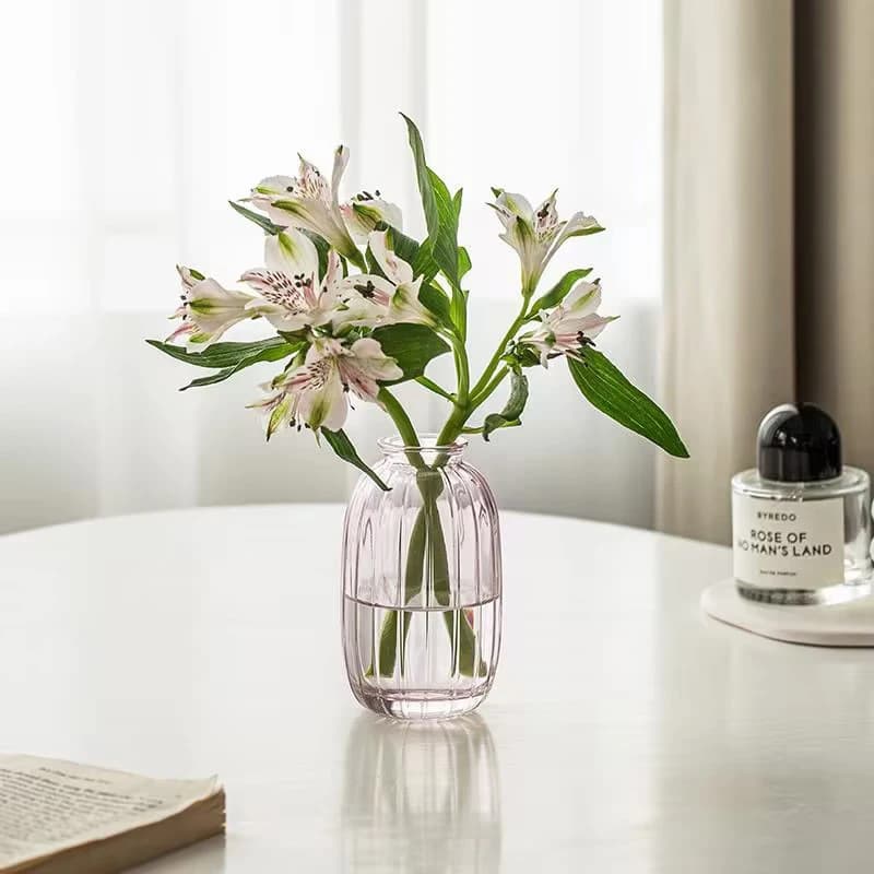 Clear Glass Minimalist Flower Vase