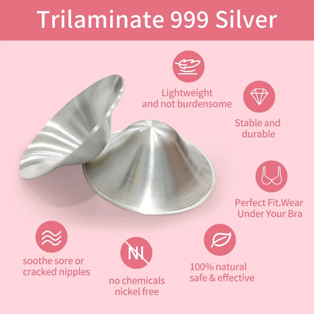 Silver Nursing Cups for Cracked Nipples