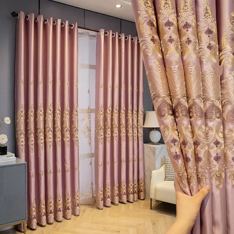 European Blackout Curtains with Heat Insulation