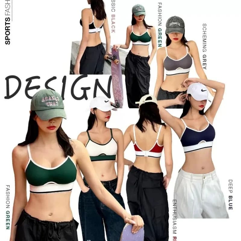 Women's Rimless Push-Up Sports Bra