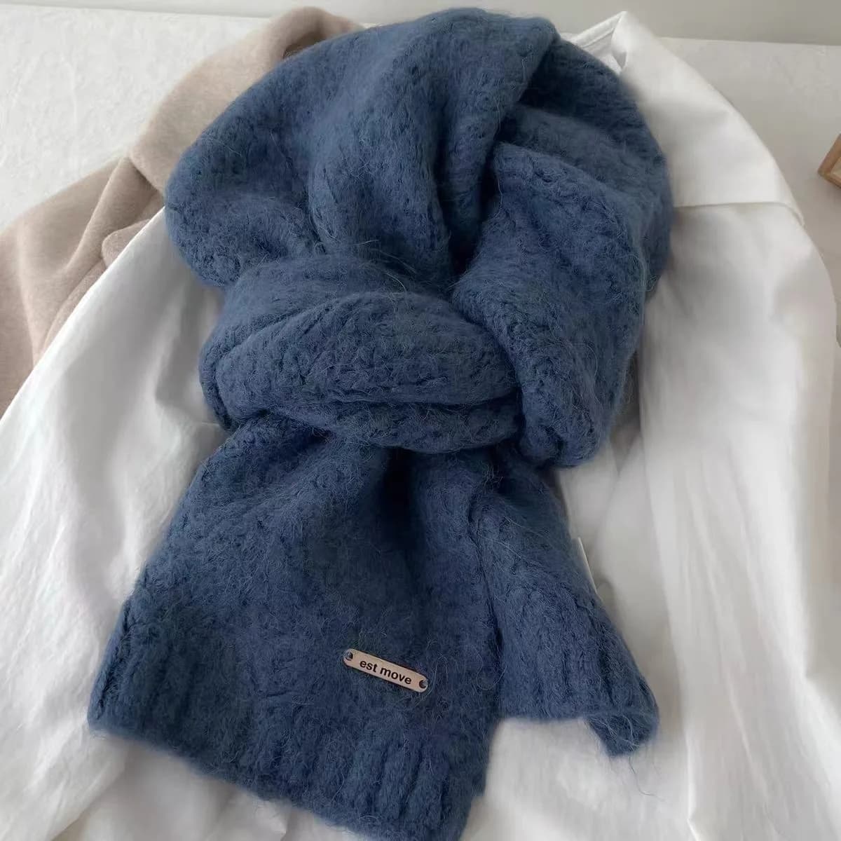 Women's Thickened Knit Winter Scarf