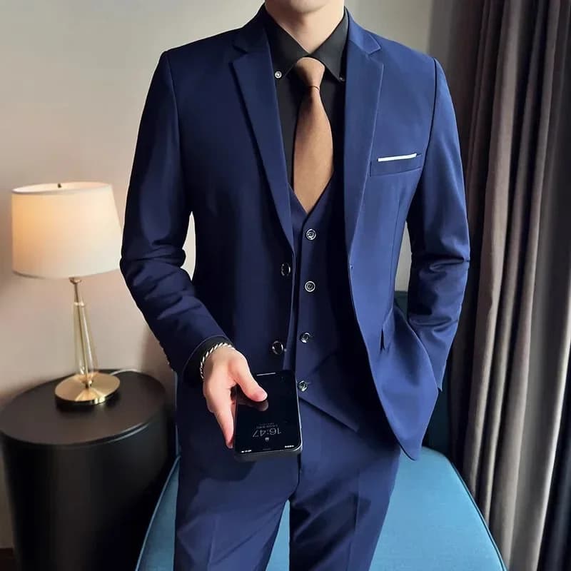 Men's Three-Piece Business Suit