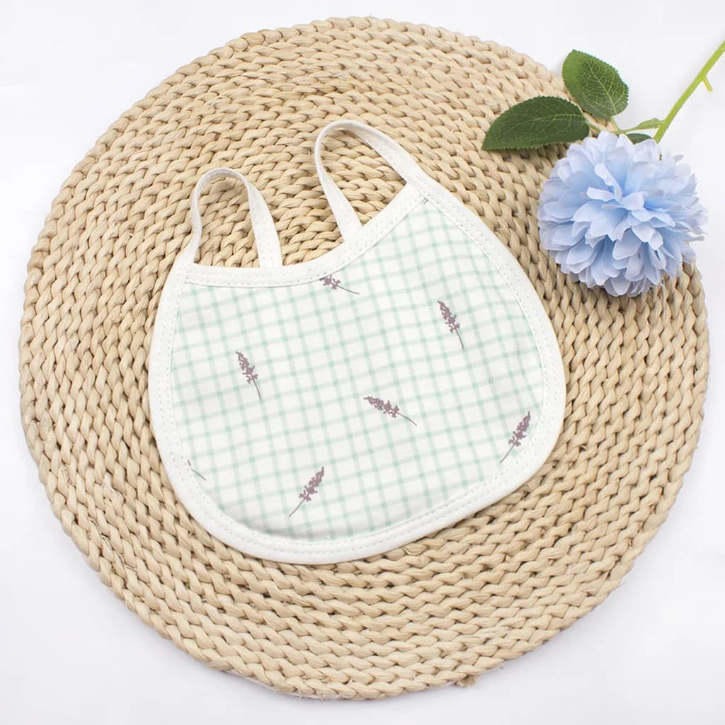 Baby Bib Newborn Products Baby Printed Waterproof Lace Up Bib Children's Boy and Girl Eating Bib Drool Towel Absorbent Towel