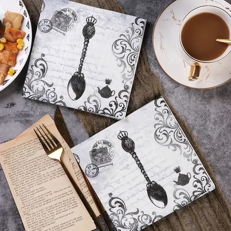 2-Ply Disposable Paper Napkins 20 Pack