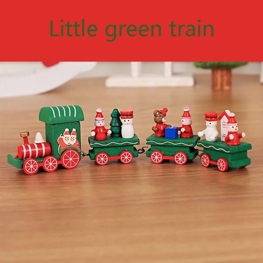 Wooden Train Christmas Ornament
