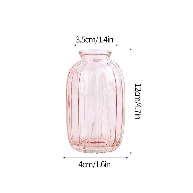 Clear Glass Minimalist Flower Vase