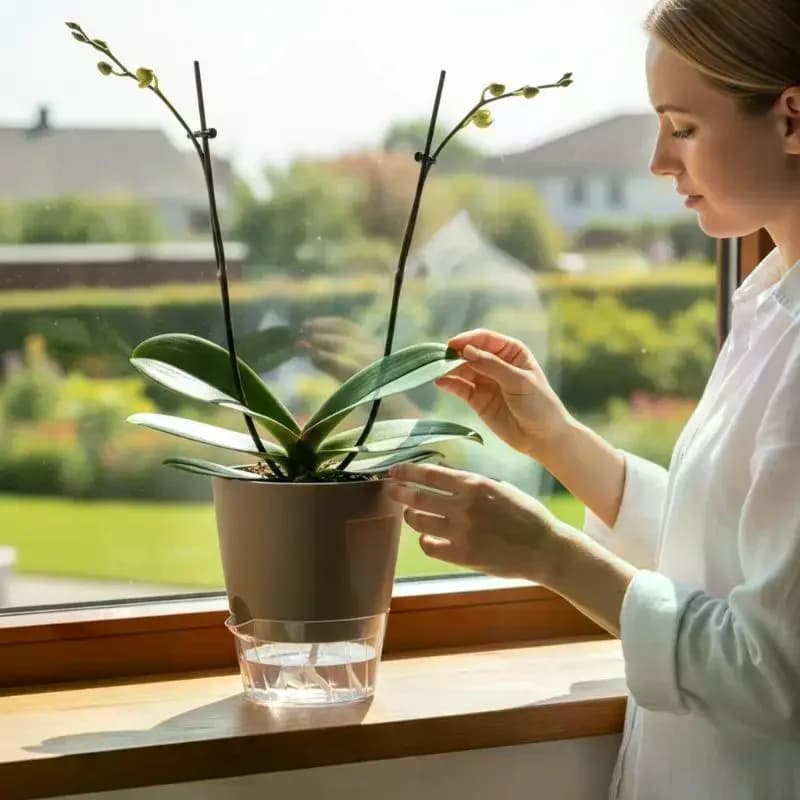Self-Watering Plant Pot with Water Level Indicator