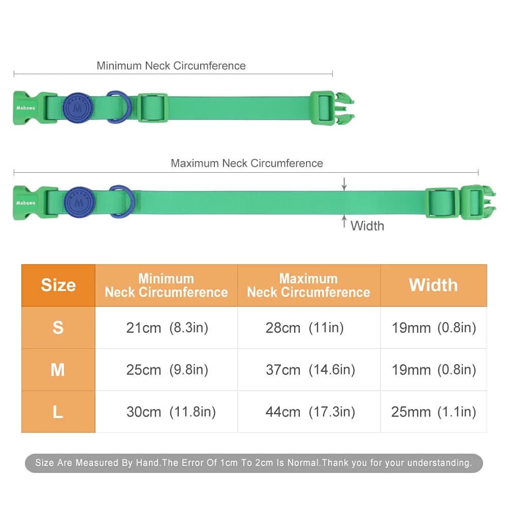 Candy Color Medium Pet Collar with Leash