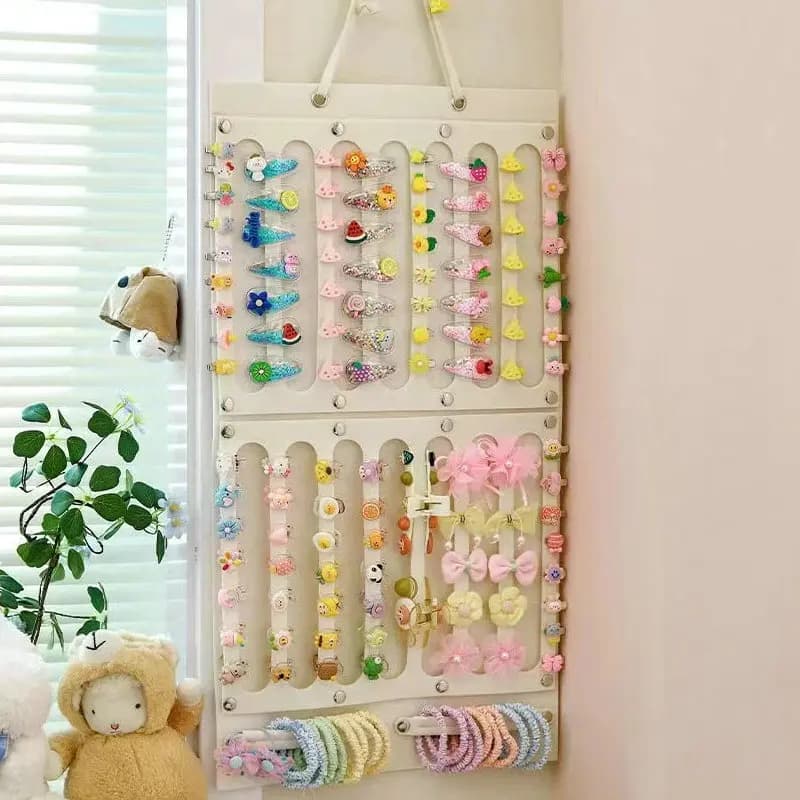 Hair Accessories Hanging Storage Organizer Wall Decoration Hair Bows Storage Hair Clips Hair Rope Glasses Organizing Storage
