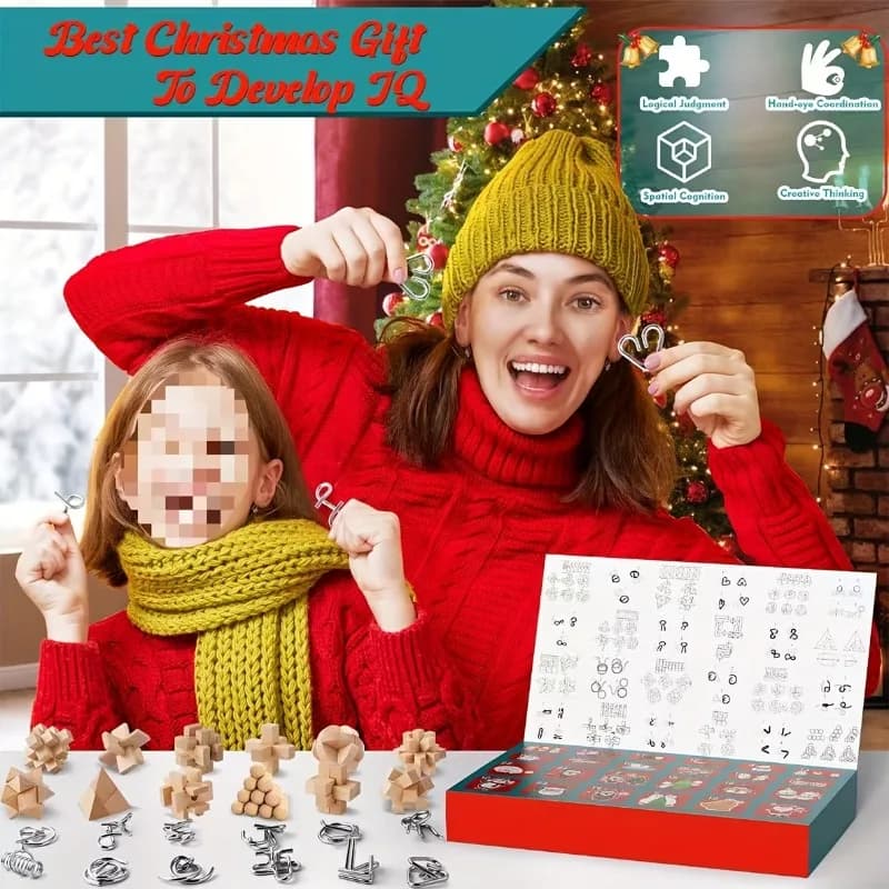Brain Teaser Advent Calendar 24-Day Puzzle