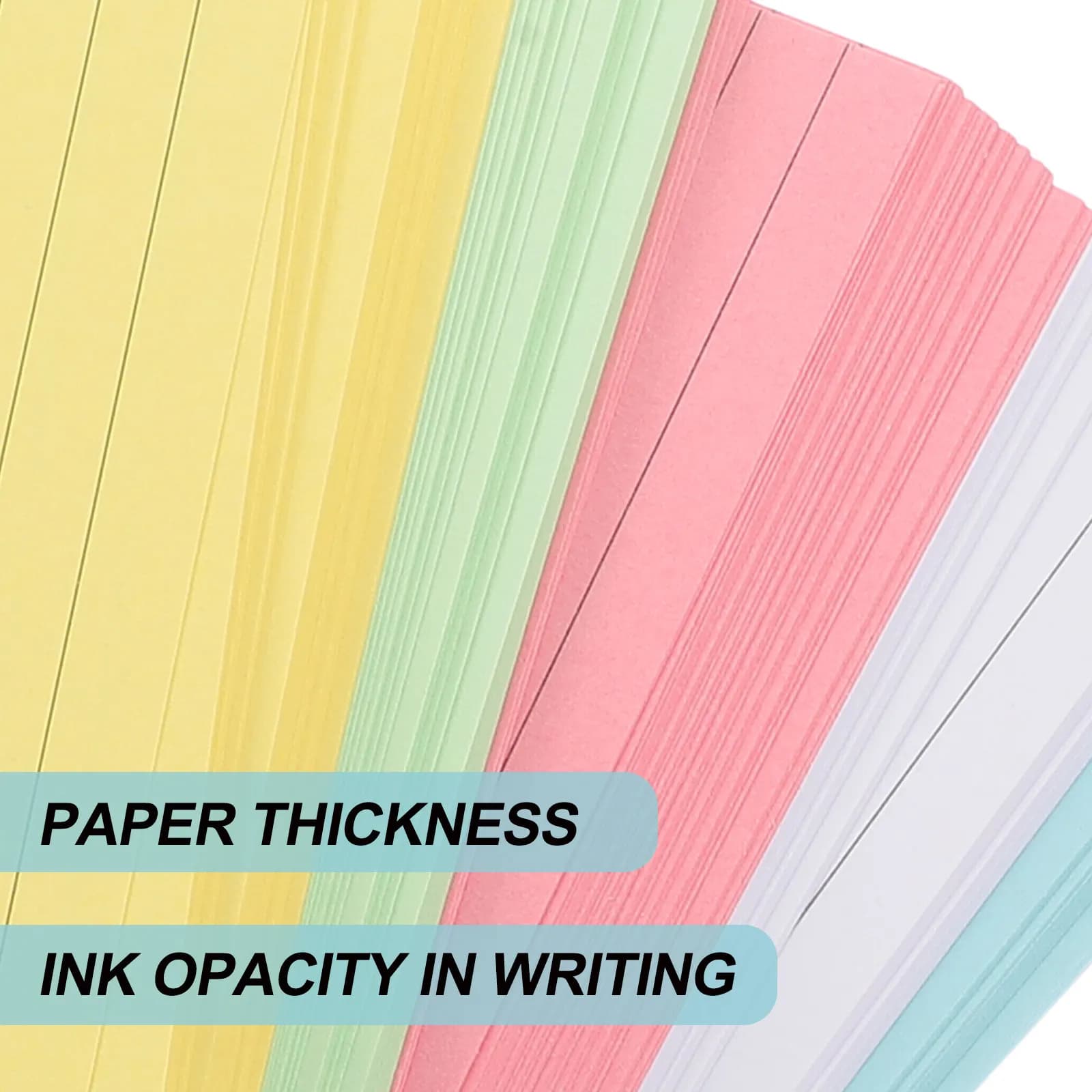 Colored Index Cards 300 Sheet Set Ruled Blank
