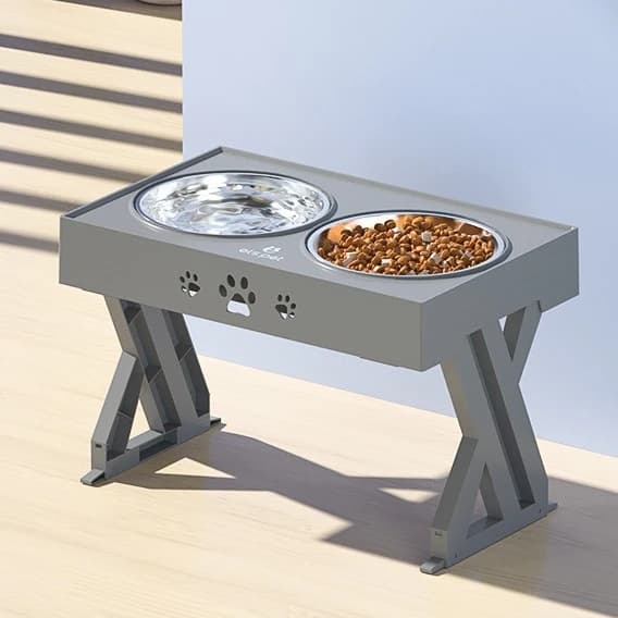 Adjustable Elevated Pet Dining Table