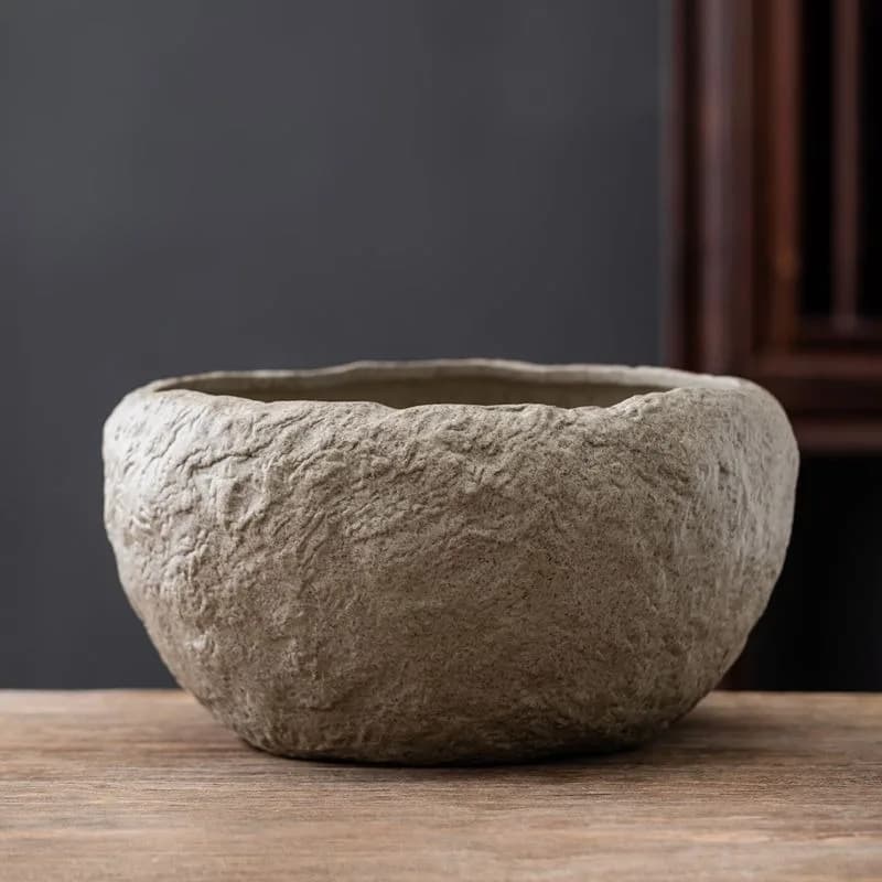 Ceramic Stone Texture Flower Pot