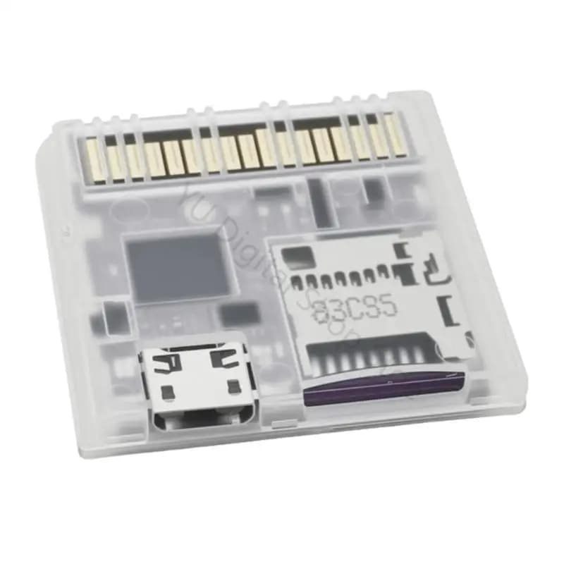 96BA Gaming Accessories for Console Game Card Reader Injection Molded Transparent Case Game Console Cartrige Adapter