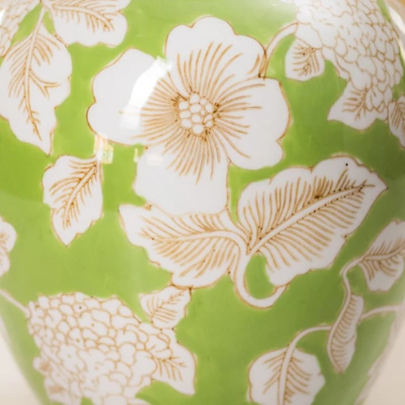 Retro Ceramic Vase with Artistic Patterns