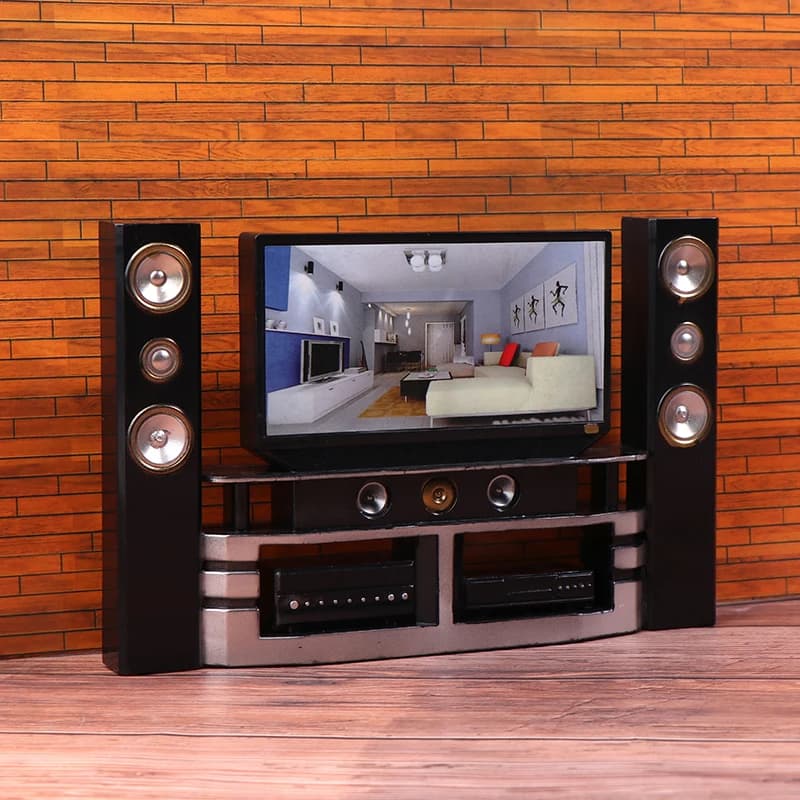 Dollhouse Miniature TV Set