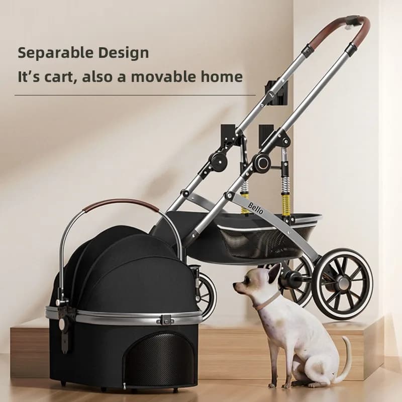 carrinho pet (Ready to Ship) Luxury Pet Trolley Manufacture Pet Stroller Dog Cat Trolley Pet Carriers & Travel Products
