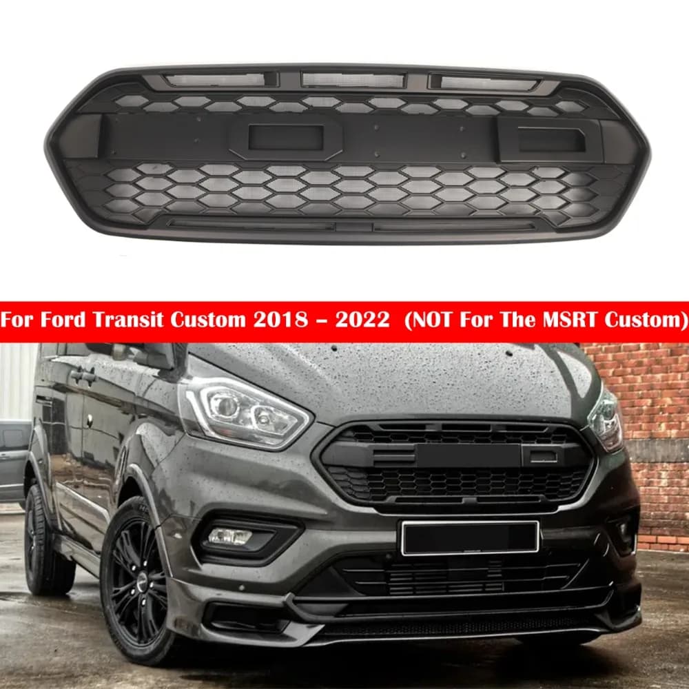 Car Accessories Fits For Ford Transit 2018 2019 2020 2021 2022 Front Grille Bumper Grille No Lamp Bumper Grille