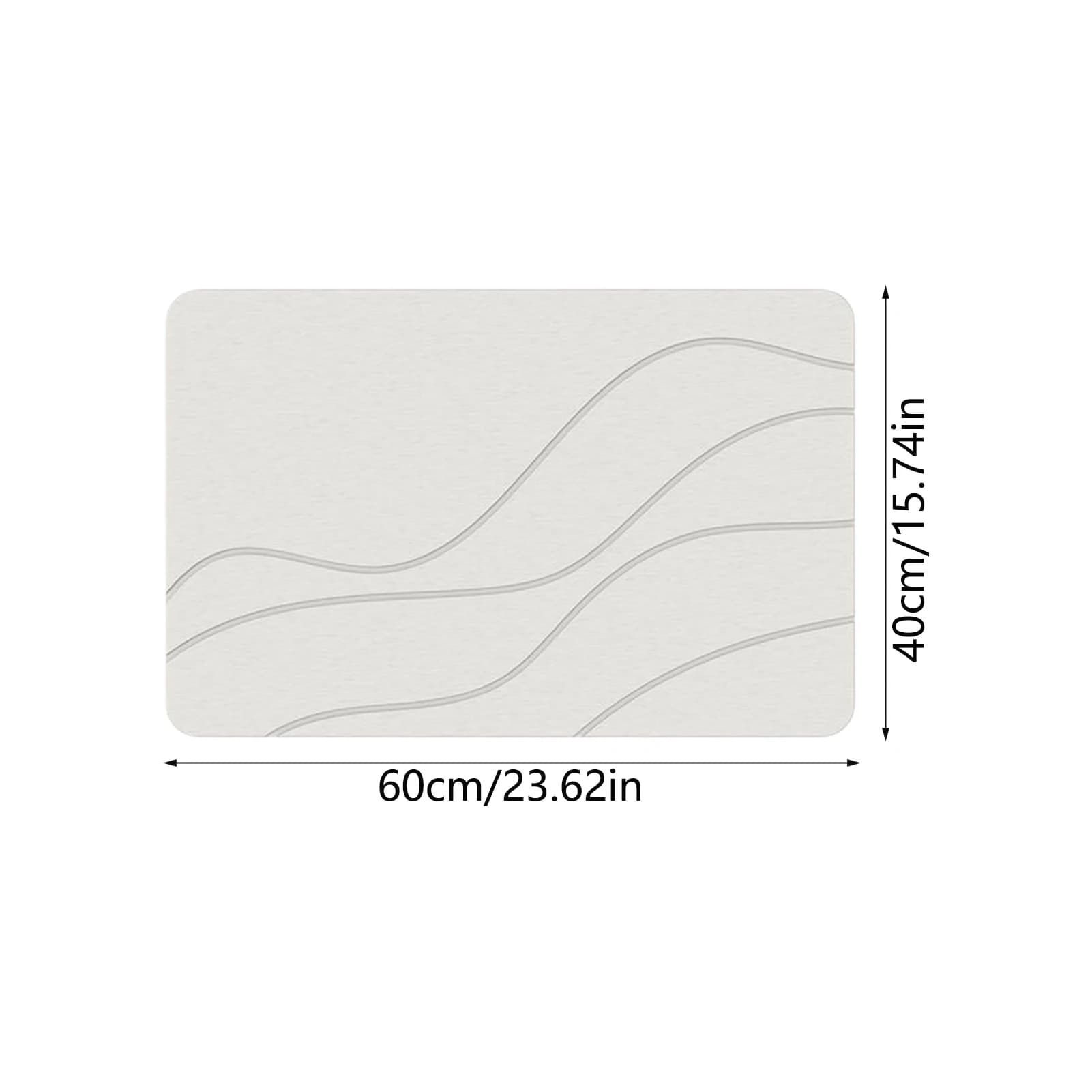 Diatomite Bath Drying Mat Non-Slip
