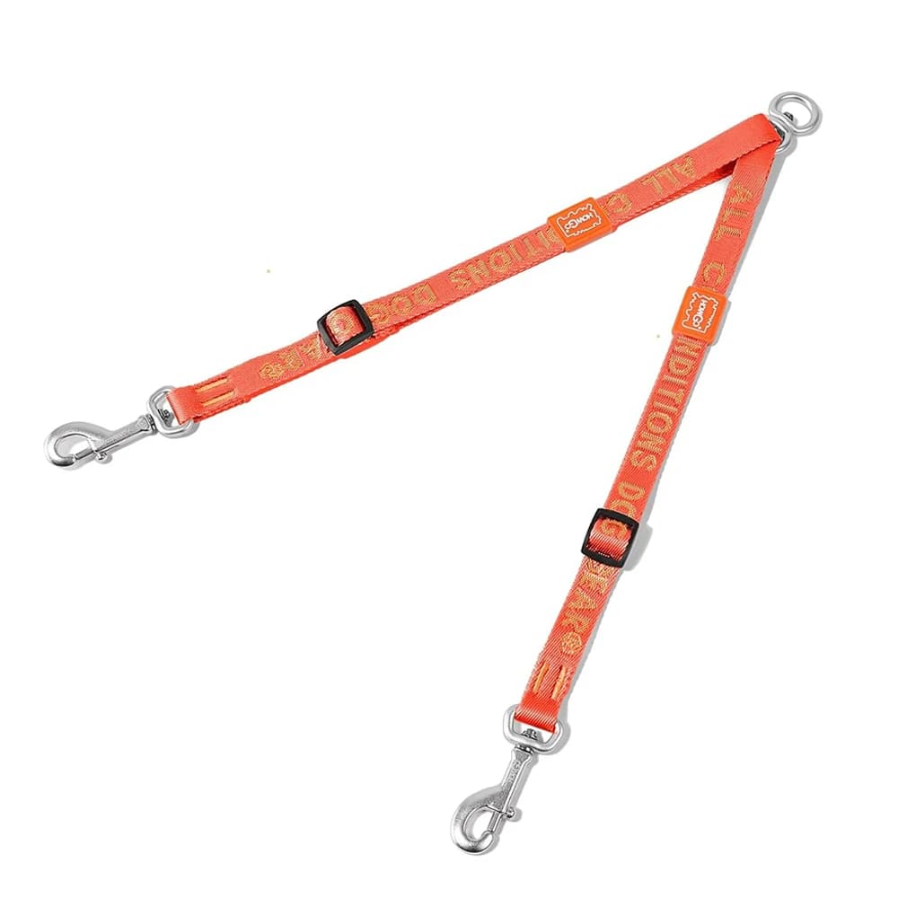 Dual Dog Leash Coupler with 360° Swivel