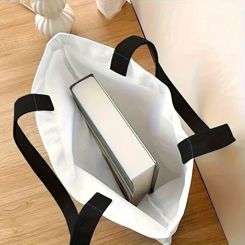 Personalized Fabric Photo Text Logo Tote Bag