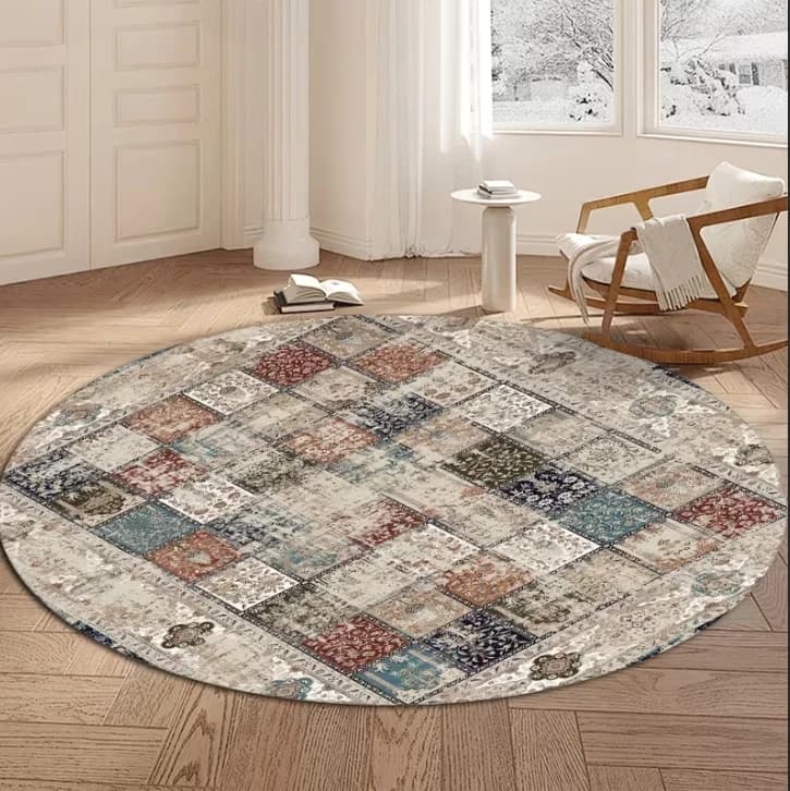 Bohemian Mandala Round Outdoor Rug