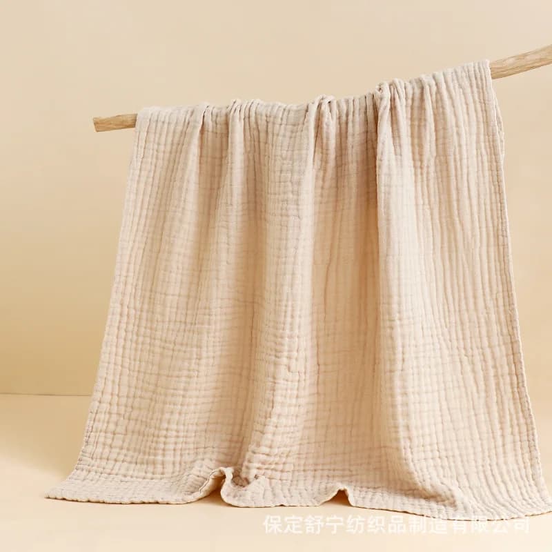Baby Bath Towel Kids Swaddle Wrap Bedding 6 Layers Infant Gauze Receiving Blanket Pure Cotton Bubble Muslin Blanket 105*105cm