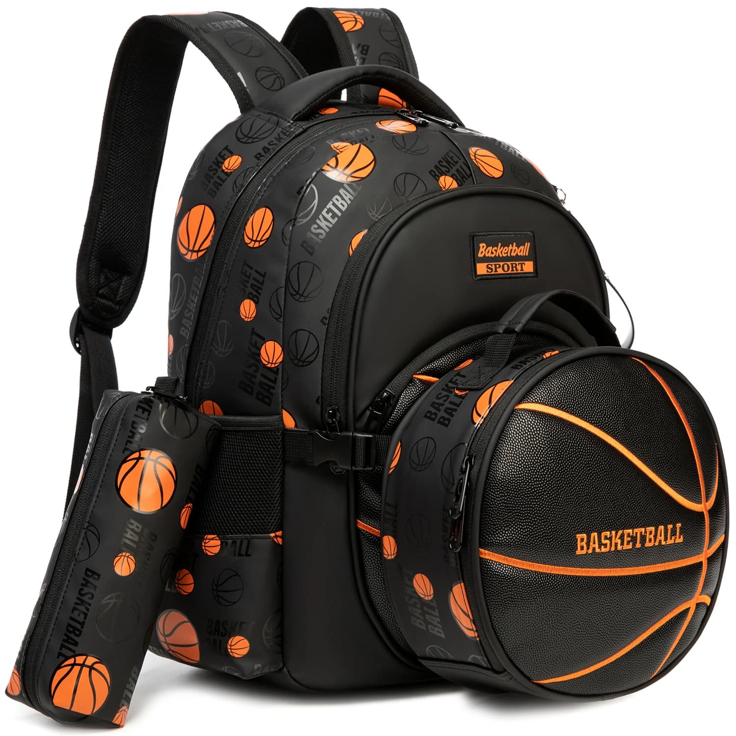 Boys School Backpack Set with Lunch Box and Pencil Case