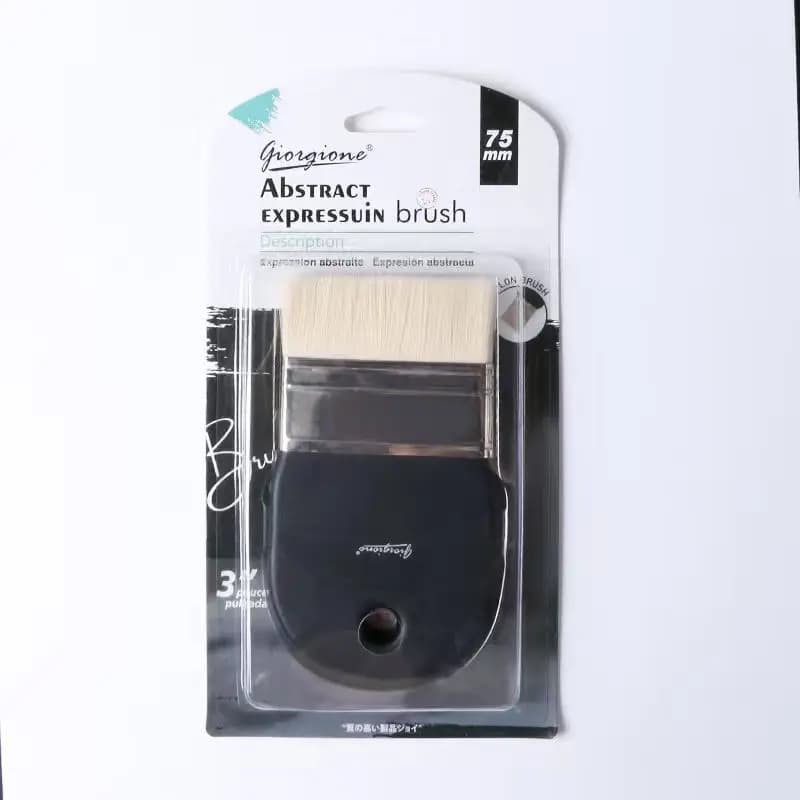 Flat Bright Paint Brushes with Wooden Handle