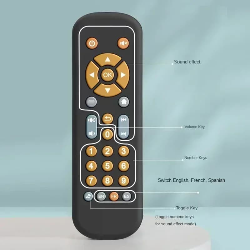 Baby TV Remote Control Toy with Music and Lights