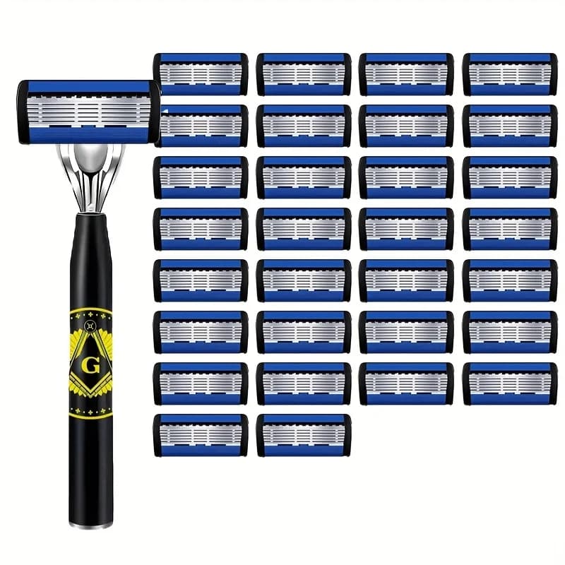 Men's Safety Razor with Anti-Slip Handle