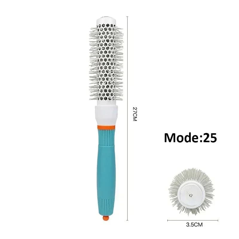 Professional Salon Hair Styling Brush Round Barrel Curly Hair Comb  Wet and Dry Dual Use Hairbrush Roller Tools Hairderssing Com