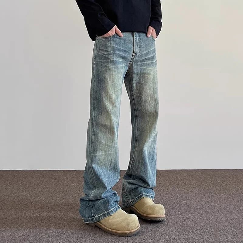 Men's Curved Flared Jeans