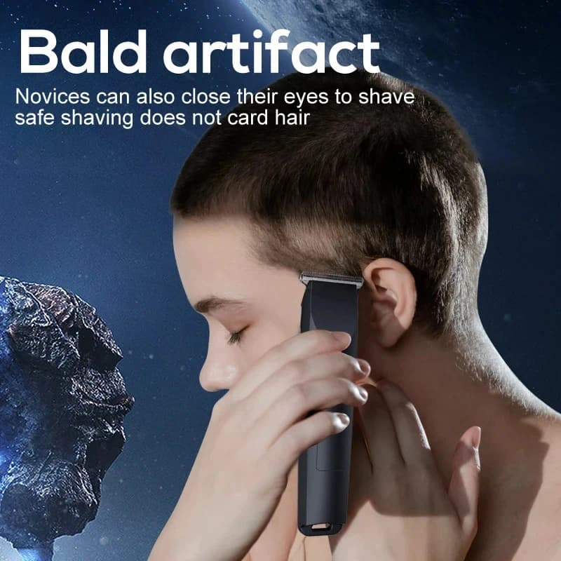 Electric Hair Trimmer with Adjustable Cutter Head