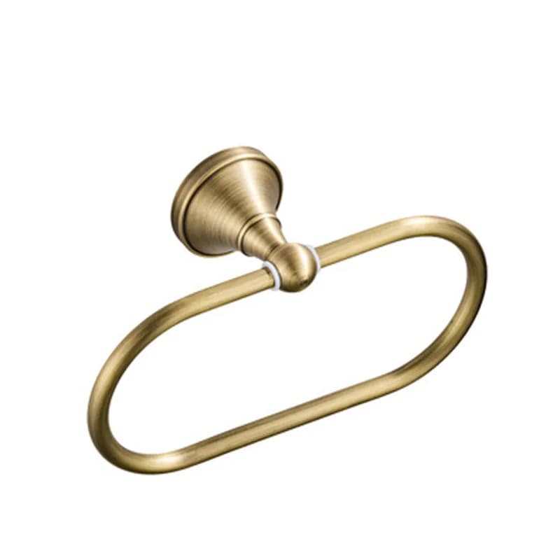 Luxury Solid Brass Bathroom Accessories Set: Towel Bar, Paper Holder, Towel Ring, Robe Hook - Complete Modern Bathroom Set