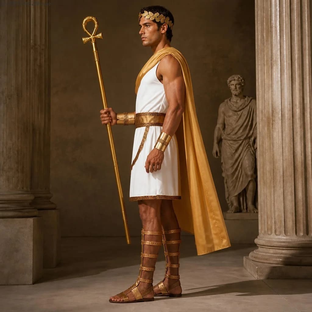 Ancient Greek Roman Robe Cosplay Costume Set