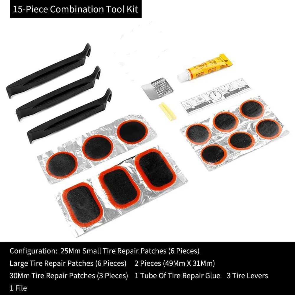 Bicycle Tire Repair Kit with Cold Patch