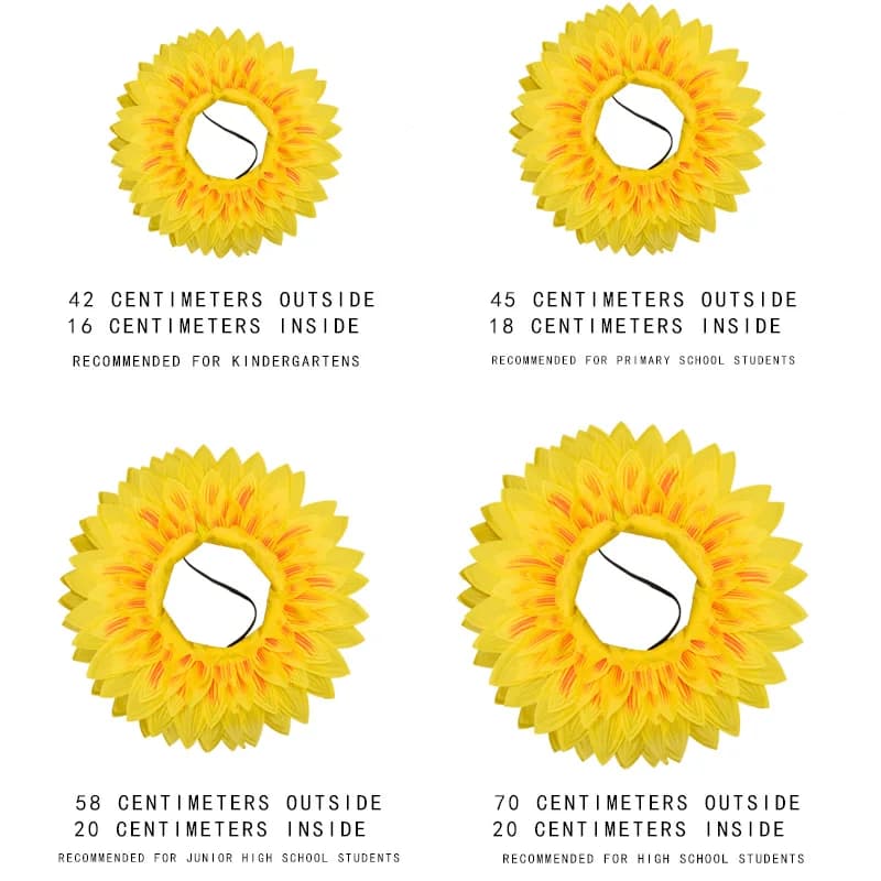 Sunflower Clown Mask Headgear Party Prop