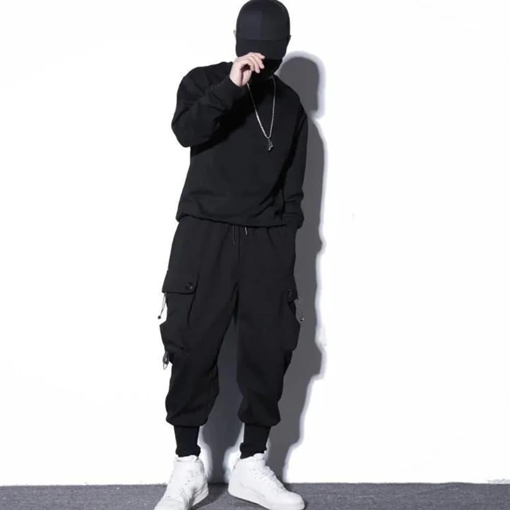 Workwear Pants for Men, Trendy Men's Clothing Spring and Autumn, Trendy Brand Workwear Pants  Men's Sport Harem Trousers Male